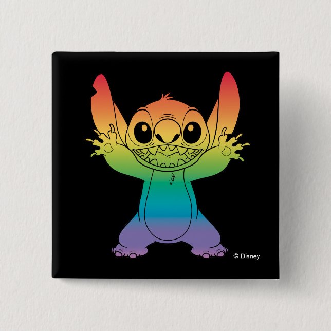 Rainbow Stitch Button (Front)