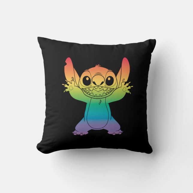 Rainbow Stitch Throw Pillow (Front)