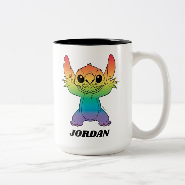 Rainbow Stitch Two-Tone Coffee Mug (Right)
