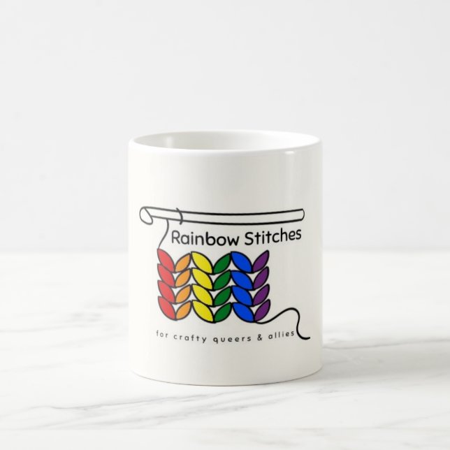 Rainbow Stitches mug (Center)