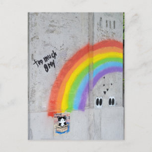 Rainbow Street Art Postcard