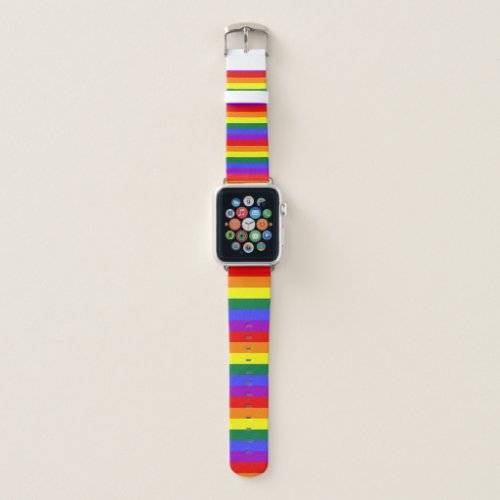 Rainbow Stripe Apple Watch Band