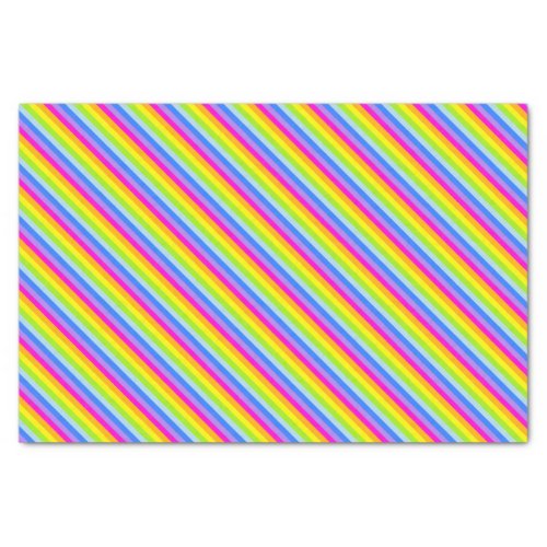 Rainbow stripe birthday occasion gift tissue paper