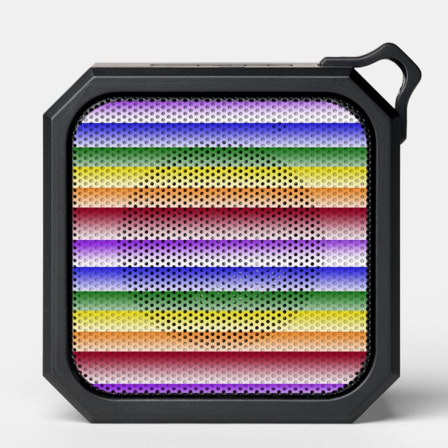 Rainbow Stripe Bluetooth Speakers (Front)