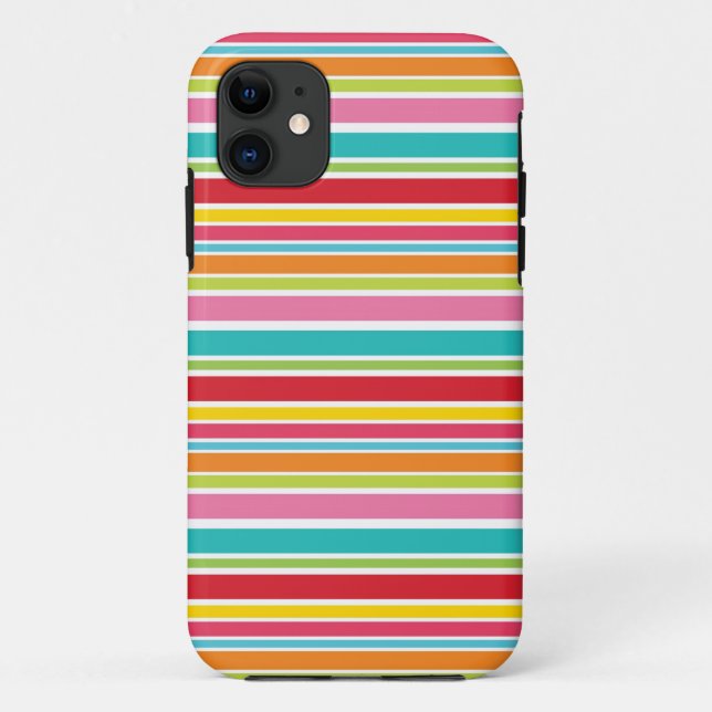 Rainbow Stripe Case-Mate iPhone Case (Back)