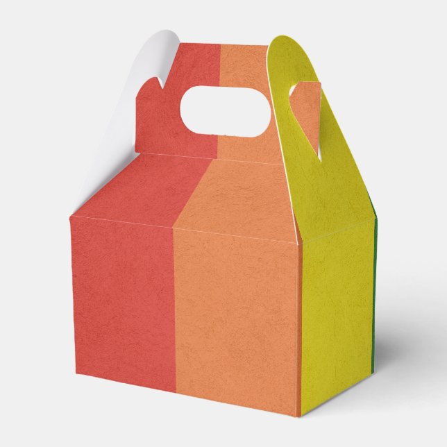 Rainbow stripe favor boxes (Back Side)