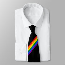 Rainbow Stripe Gay Pride Business Office Work Neck Tie Rainbow Stripe Gay Pride Business Office Work Neck Tie