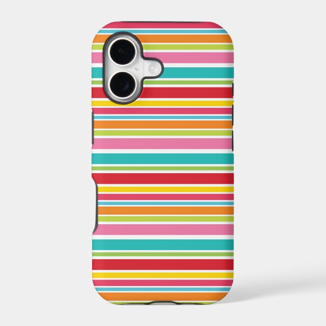 Rainbow Stripe Iphone Case (Back)