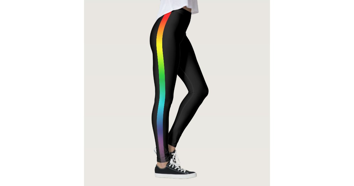 Rainbow Stripe Leggings | Zazzle