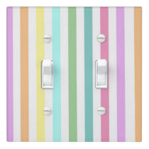 Rainbow Stripe Light Switch Cover