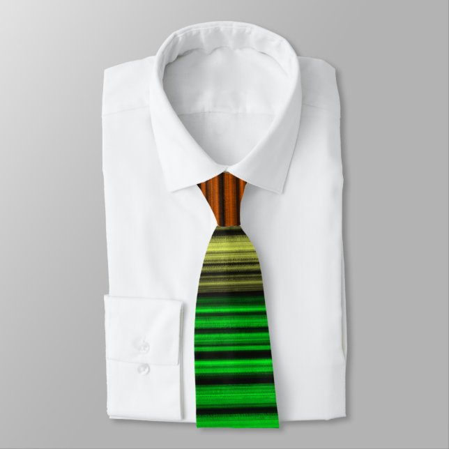 Rainbow Stripe Neck Tie (Tied)