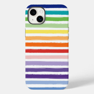 Rainbow Stripe Pattern Case-Mate iPhone 14 Plus Case