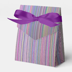 Rainbow Stripe Photo of Broken Flat Screen TV Favor Boxes