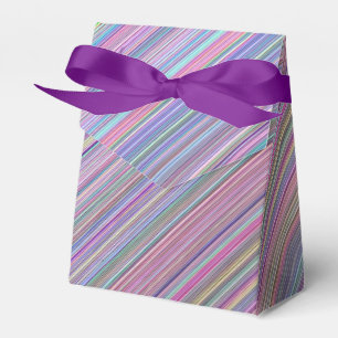Rainbow Stripe Photo of Broken Flat Screen TV Favor Boxes