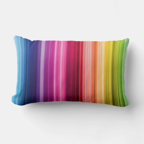 Rainbow Stripe Pillow