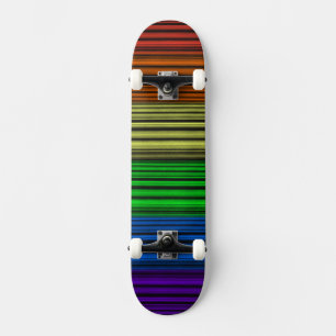 Rainbow Stripe Skateboard Deck