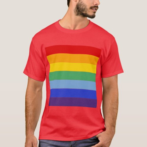 Rainbow Stripe T_Shirt
