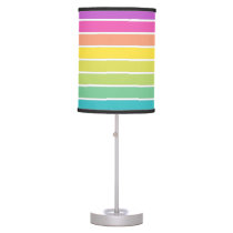 Rainbow Stripe Table Lamp