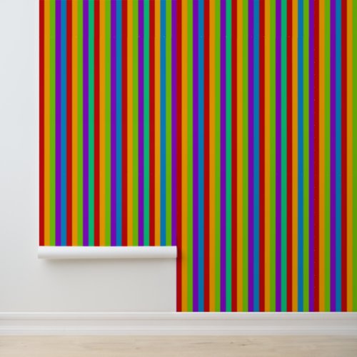 Rainbow Stripe Wallpaper