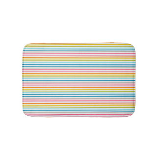 Rainbow Striped Bath Mat