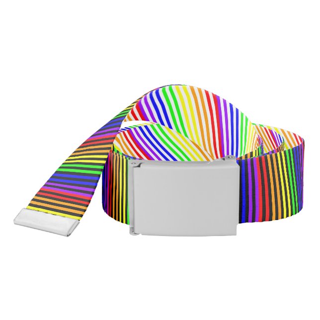 Rainbow Striped Belt (Snake)