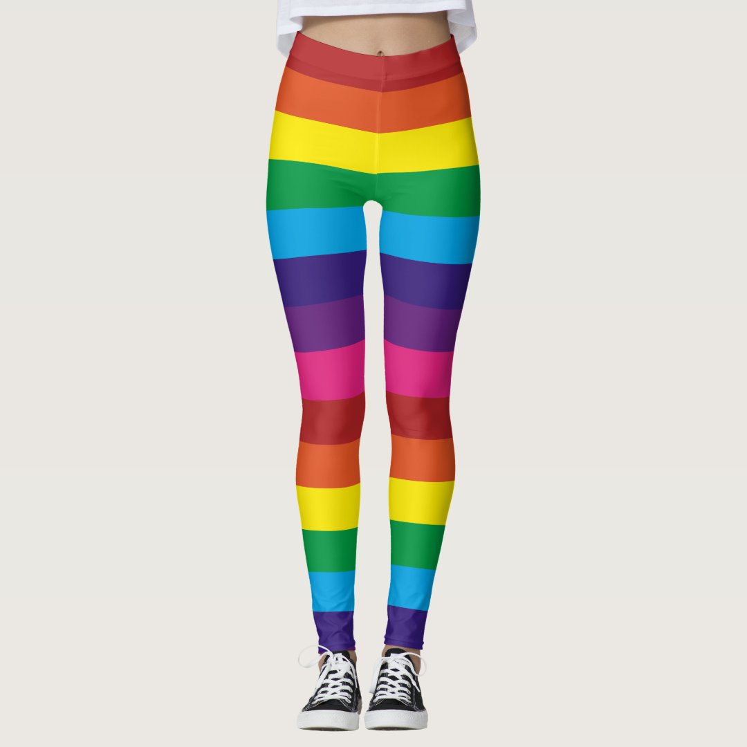 Rainbow Striped Leggings | Zazzle