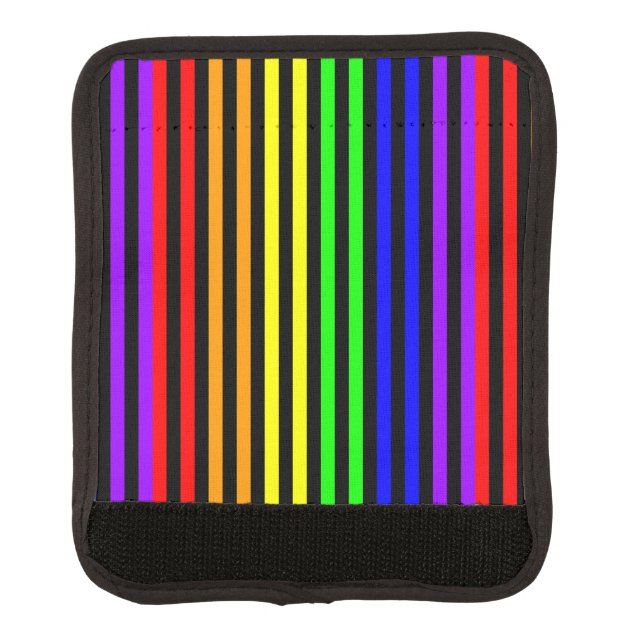 Rainbow Striped Luggage Handle Wrap (Front)