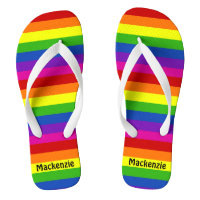 Rainbow Striped Monogram Cute Gay Pride