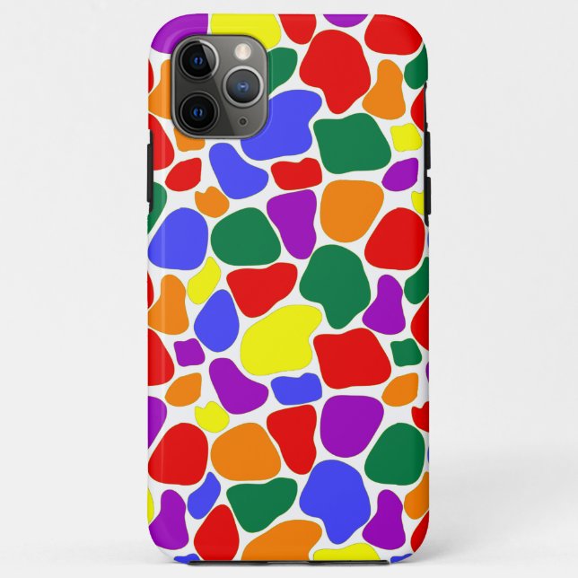 Rainbow Striped Mosaic iPhone / iPad case (Back)