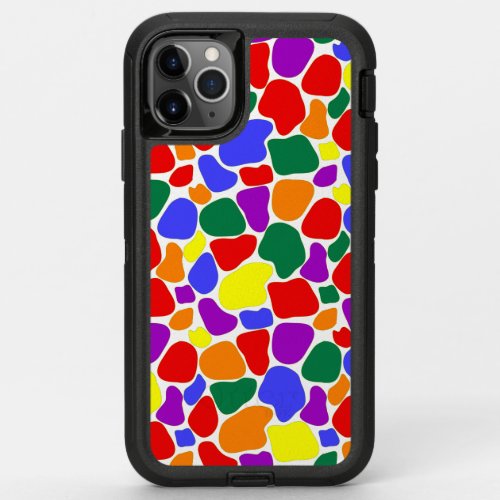 Rainbow Striped Mosaic iPhone  iPad Otterbox Case