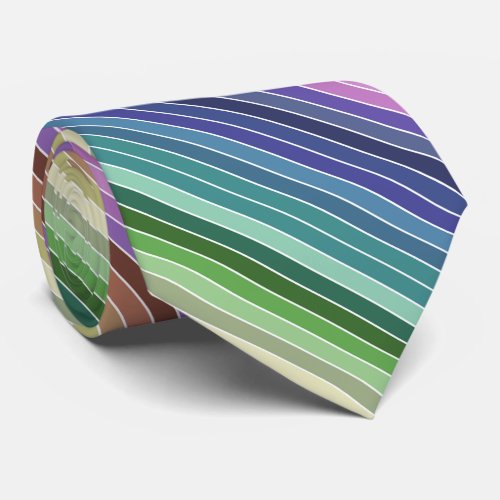 Rainbow Striped Neck Tie