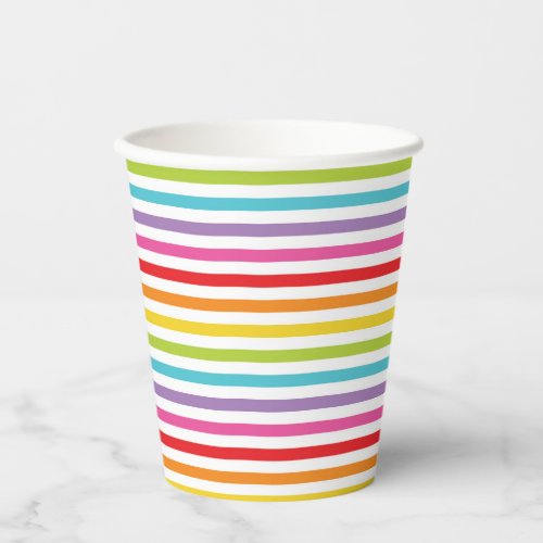 Rainbow Striped Party Paper cup