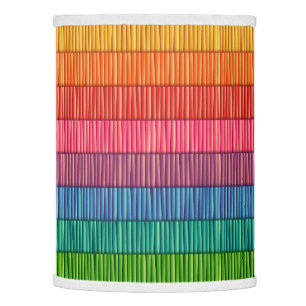 Rainbow Striped Pattern Lamp Shade