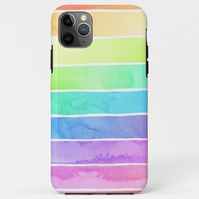 Rainbow striped Phone Case (Back)