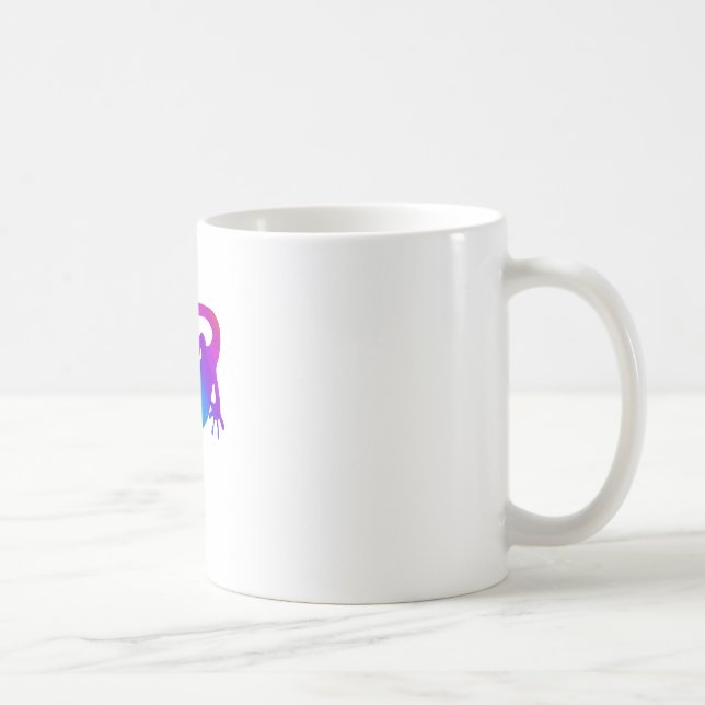 Rainbow Striped Salamander Coffee Mug (Right)