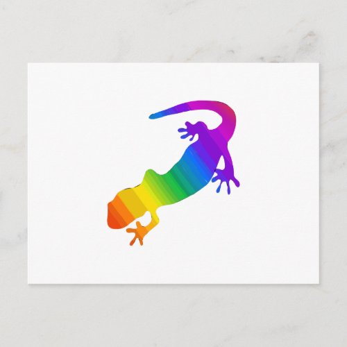 Rainbow Striped Salamander Postcard