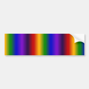 Rainbow Stripes Abstract Blur Colorful Gifts Bumper Sticker