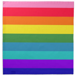 Rainbow Stripes American MoJo Napkin