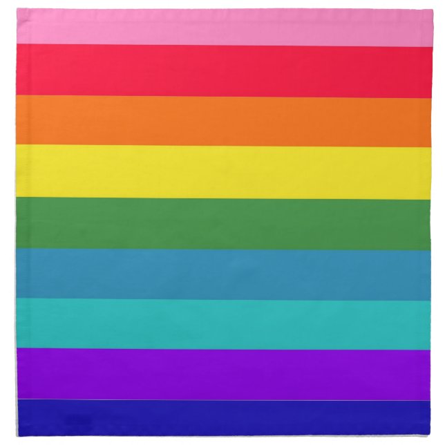 Rainbow Stripes American MoJo Napkin (Front)