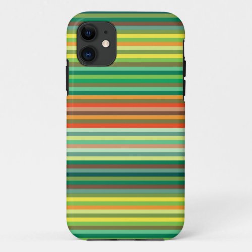 Rainbow Stripes Background iPhone 11 Case