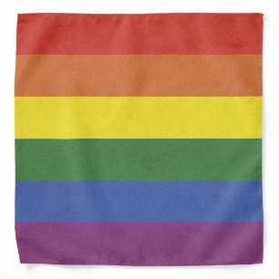 Rainbow stripes bandana