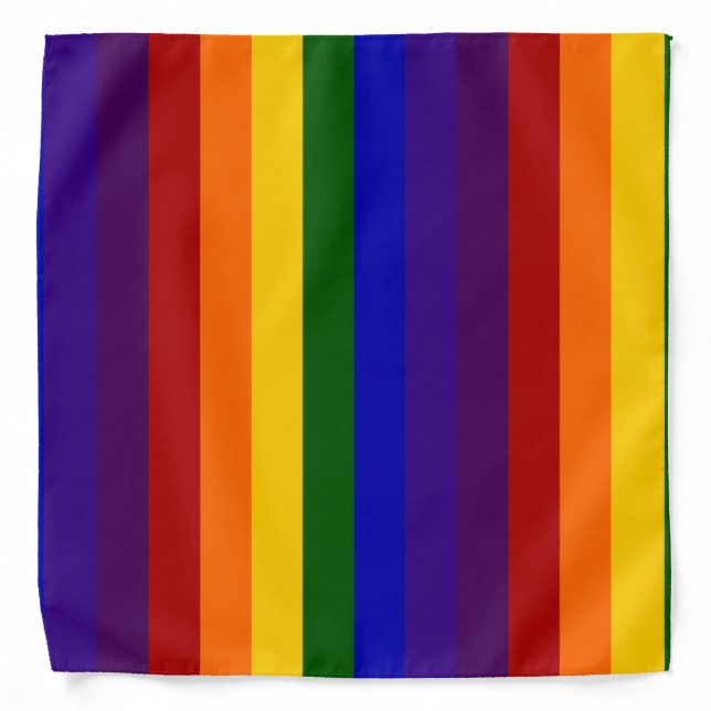 Rainbow Stripes Bandana (Front)