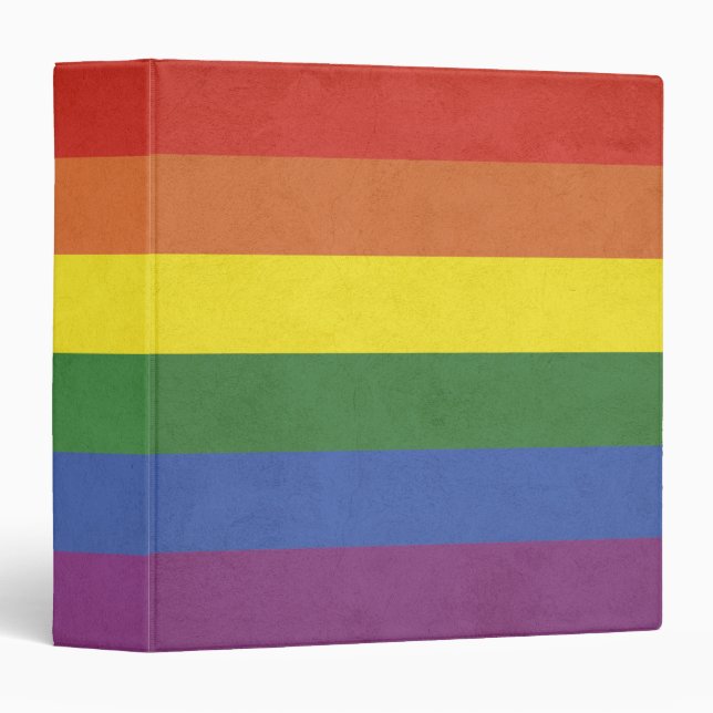 Rainbow stripes binder (Front/Spine)