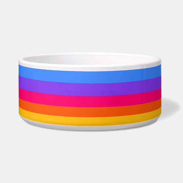 Rainbow Stripes Bowl (Front)