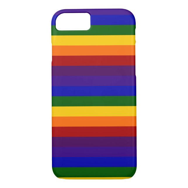 Rainbow Stripes Case-Mate iPhone Case (Back)