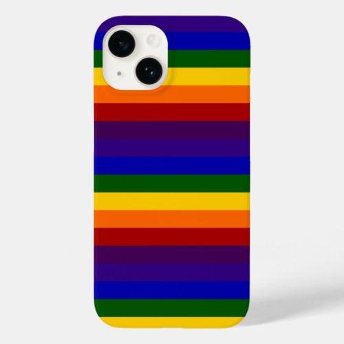Rainbow Stripes Case_Mate iPhone 14 Case