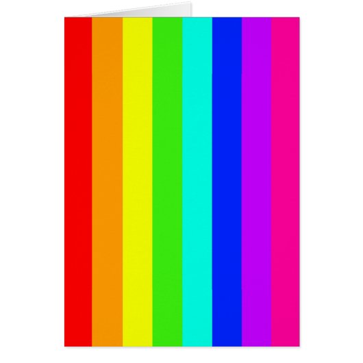 rainbow stripes colorful bars cards (Front)