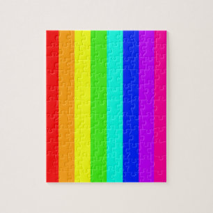 rainbow stripes colorful bars jigsaw puzzle