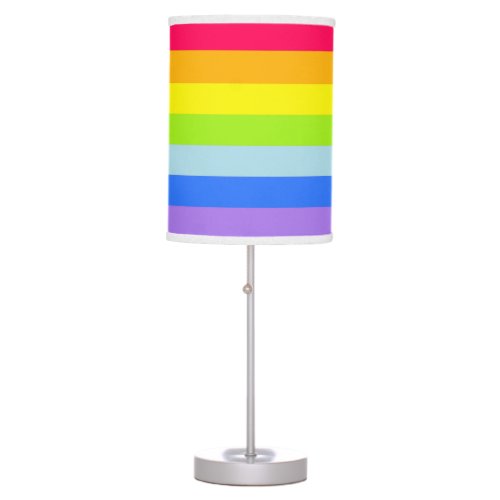 Rainbow stripes colorful  kids bedroom lamp