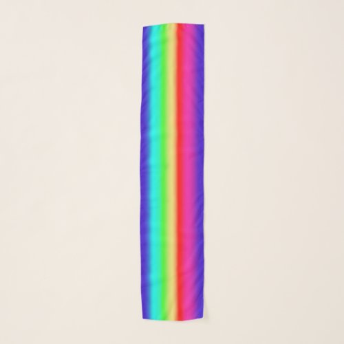 Rainbow Stripes Colorful Simple Modern Watercolor Scarf